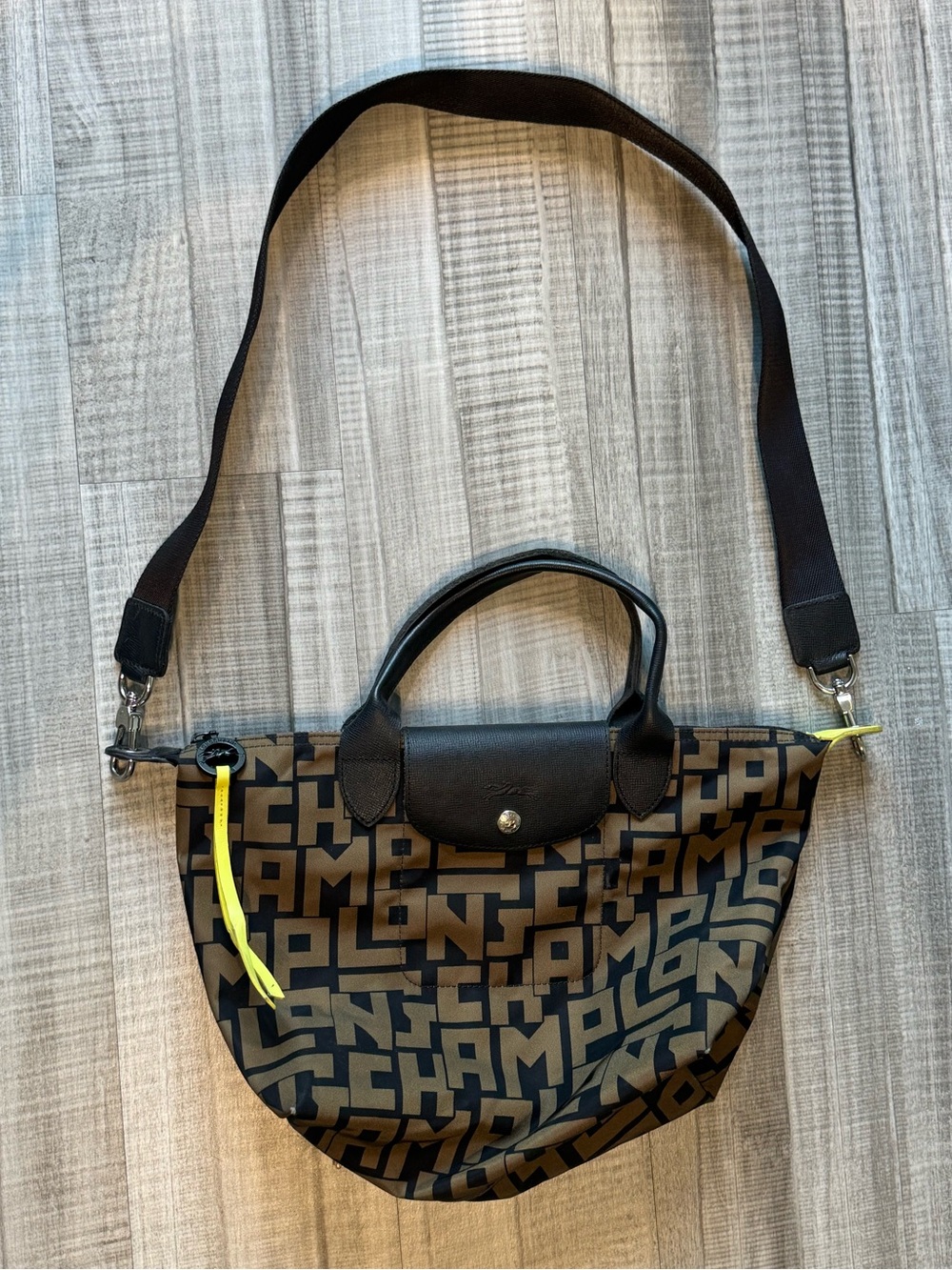 Longchamp Le Pilage Bag with crossbody strap